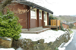 Snow Covered Lodge